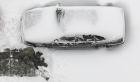 La tempête de neige s'est abattue sur Kiev